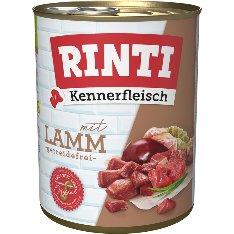 Finnern Rinti Dog  - Kennerfleisch Dose Lamm 800 g