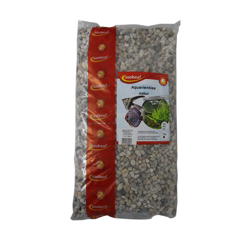 zookauf Aquarienkies natur 5 - 8 mm 5 kg