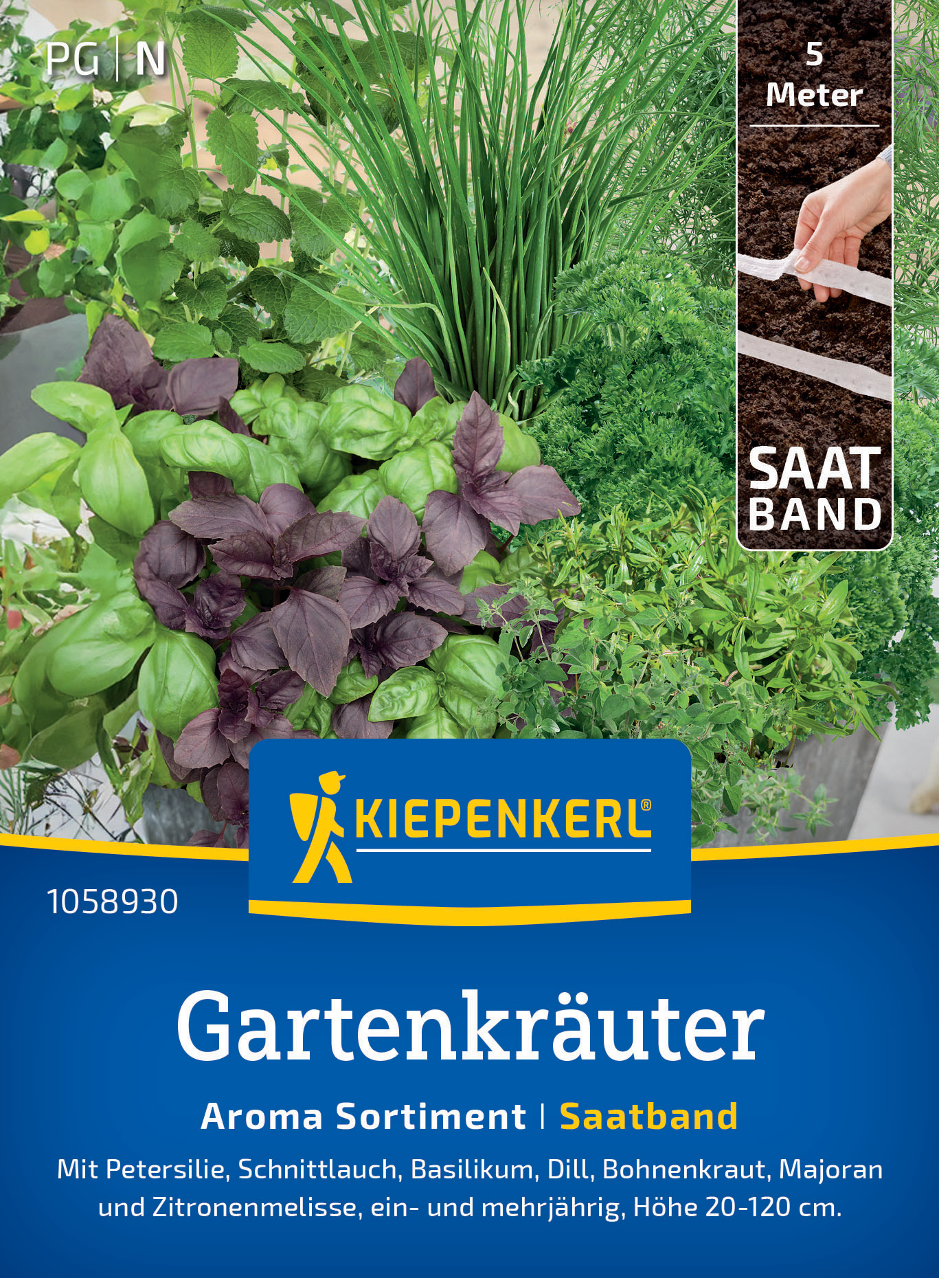 Gartenkräuter Aroma Sortiment, Saatband