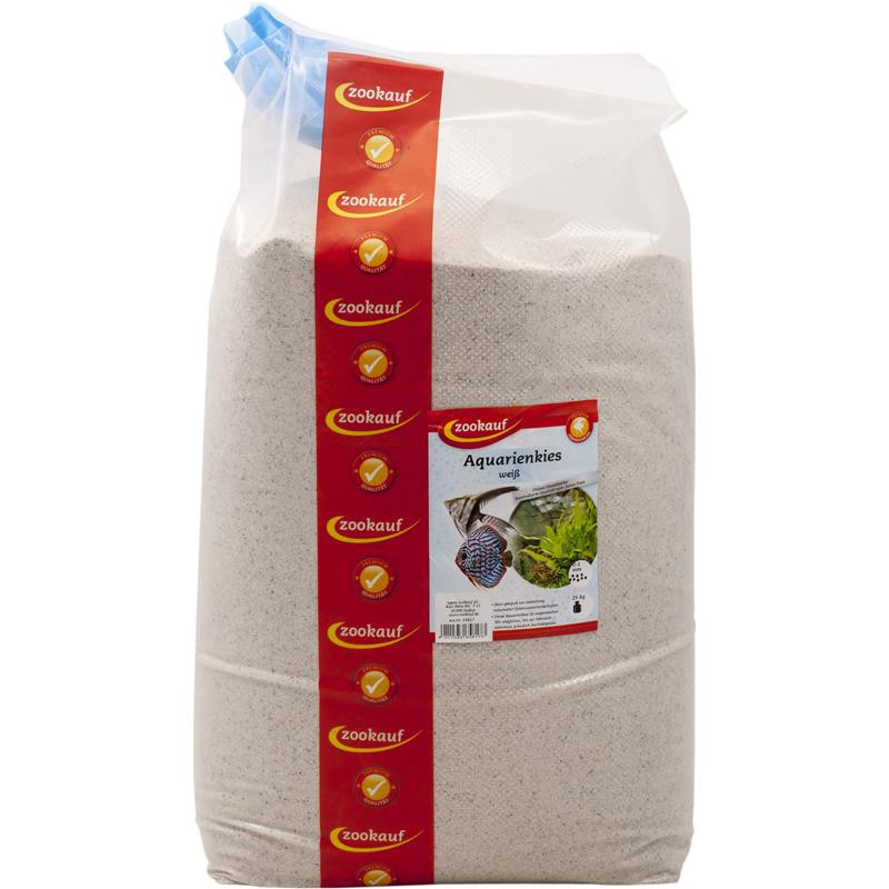 zookauf Aquarienkies weiß 0 - 1 mm 25 kg