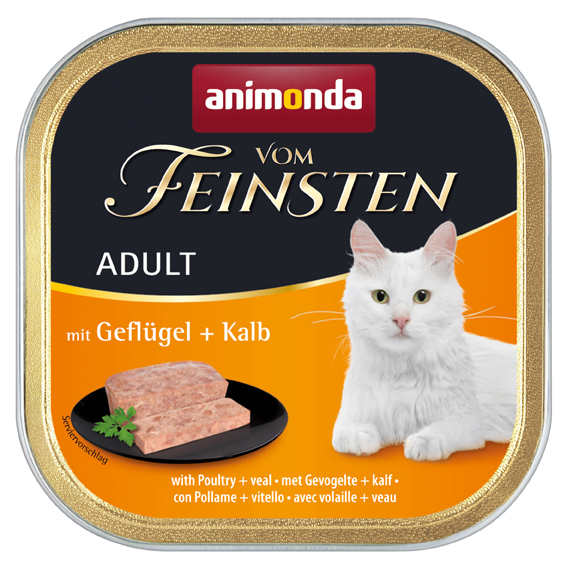 Vom Feinsten Katze Adult mit Geflügel+Kalb 100g