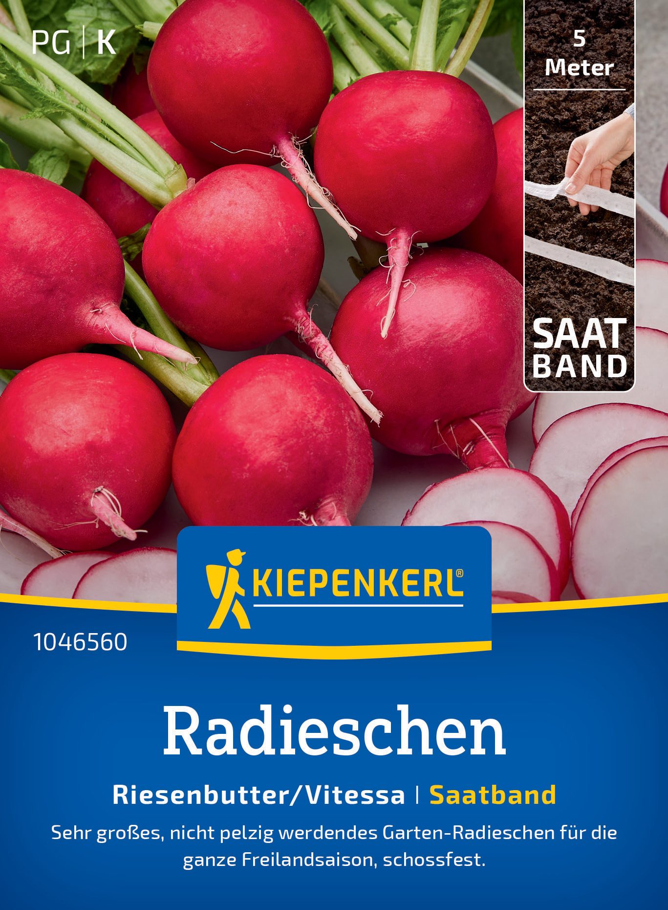 Radieschen Riesenbutter/Vitessa, Saatband