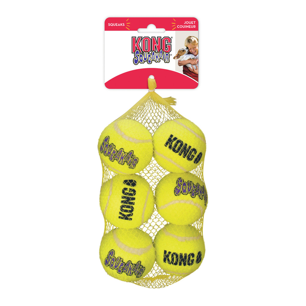 Kong Dog  Hundespielzeug KONG® Squeakair® Balls 6 cm (6 Stück/Netz) 