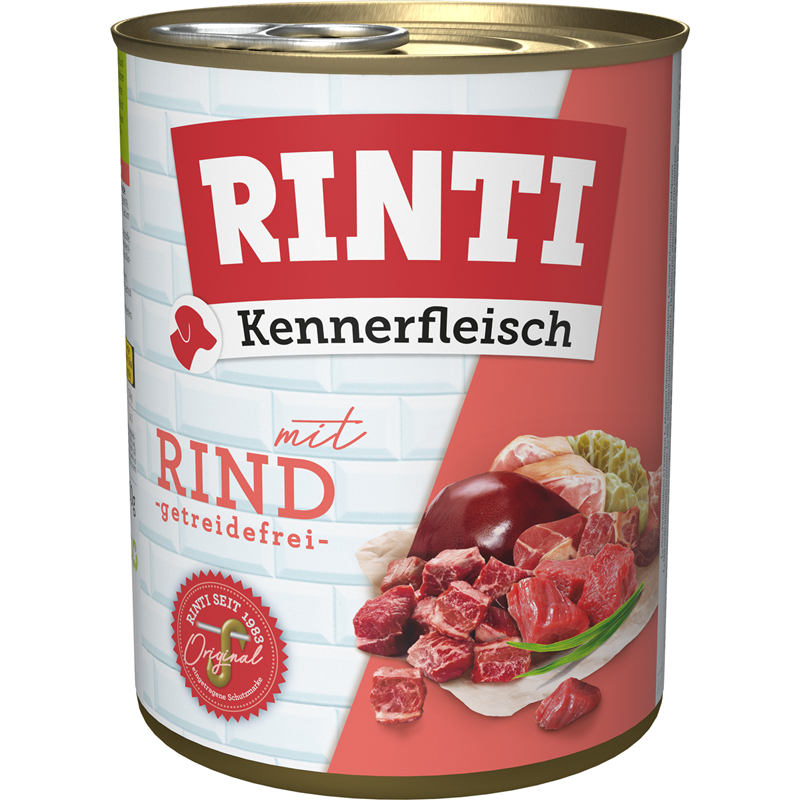 Finnern Rinti Dog  - Kennerfleisch Dose Rind 800g