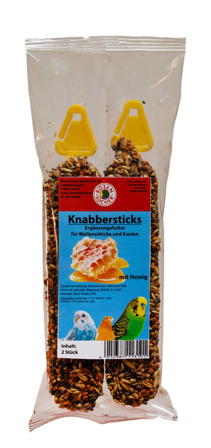 Wellensittich/Exoten Sticks 2er HONIG Wellensittich/Exoten Sticks 2er HONIG