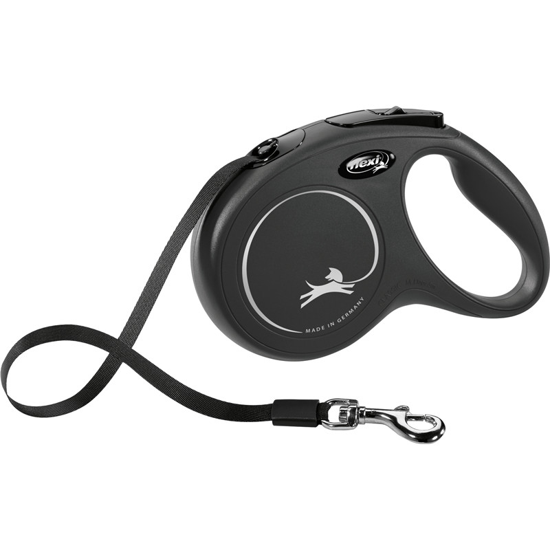 flexi New CLASSIC, Gurt, M: 5 m, schwarz flexi New CLASSIC, Gurt, M: 5 m, schwarz
