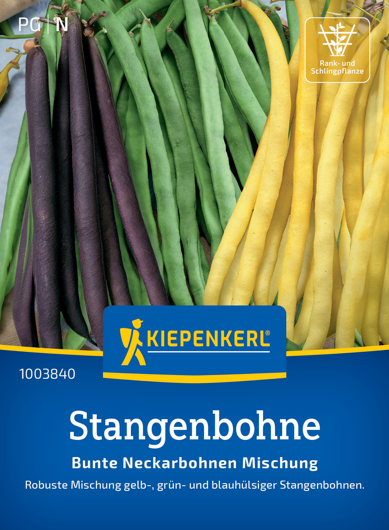 Stangenbohnensamen Bunte Neckarbohnen Mischung