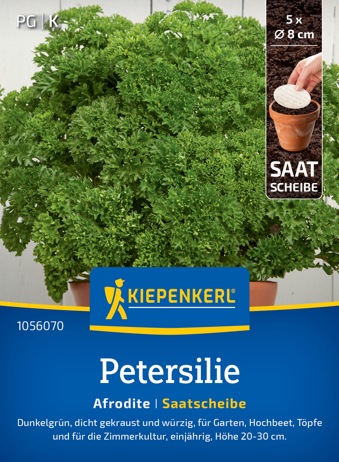 Petersilie Afrodite, Saatscheibe