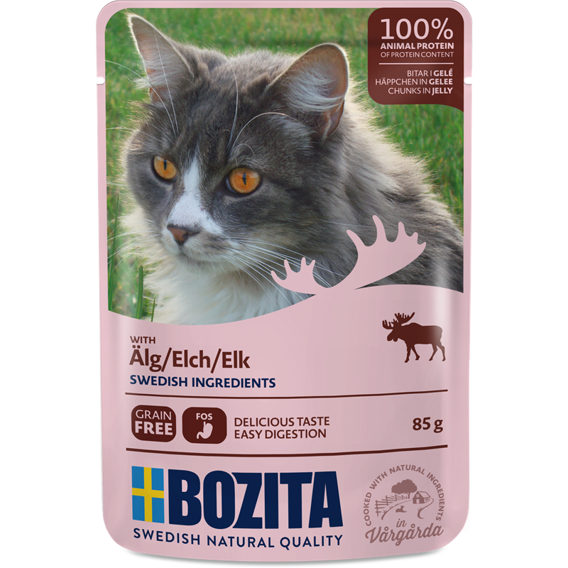Bozita Cat PB Häppchen in Gelee mit Elch 85g