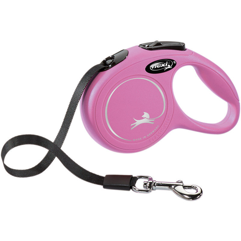 flexi New CLASSIC, Gurt, XS: 3 m, pink