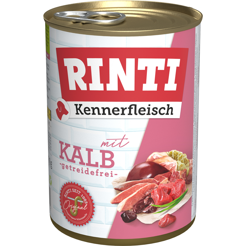 Finnern Rinti Dog  - Kennerfleisch Dose Kalb 400 g