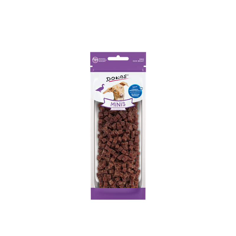 Dokas Dog Snack Minis Entenbrust 70 g