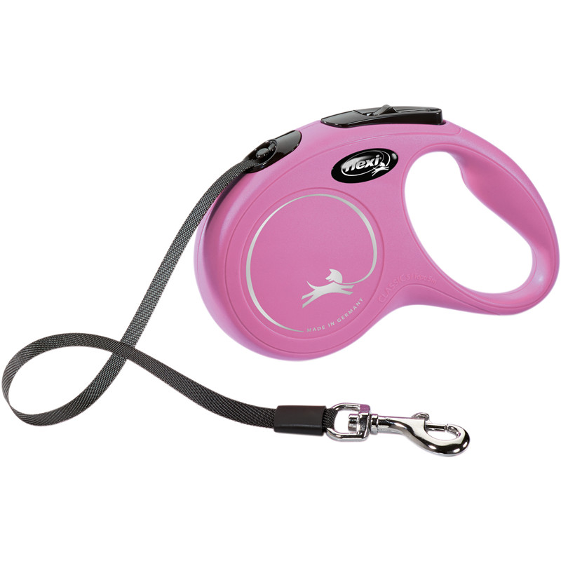 flexi New CLASSIC, Gurt, S: 5 m, pink