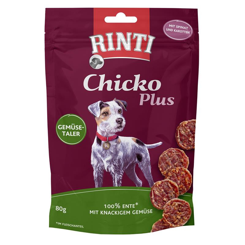 Finnern Rinti Dog  - Chicko Plus Gemüsetaler mit Ente 80 g