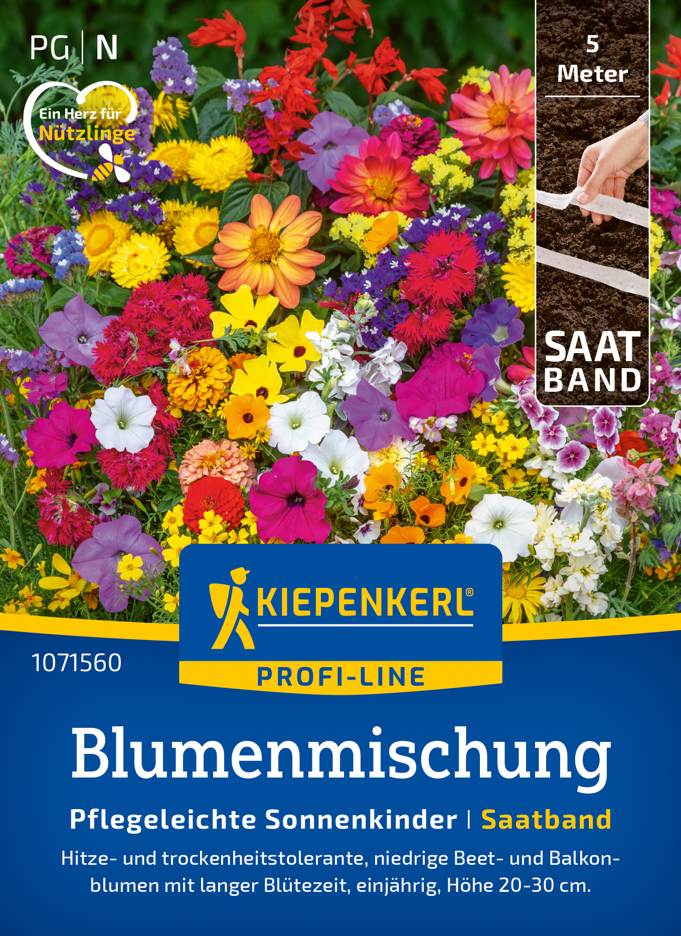 Blumenmischung Pflegeleichte Sonnenkinder, Saatband