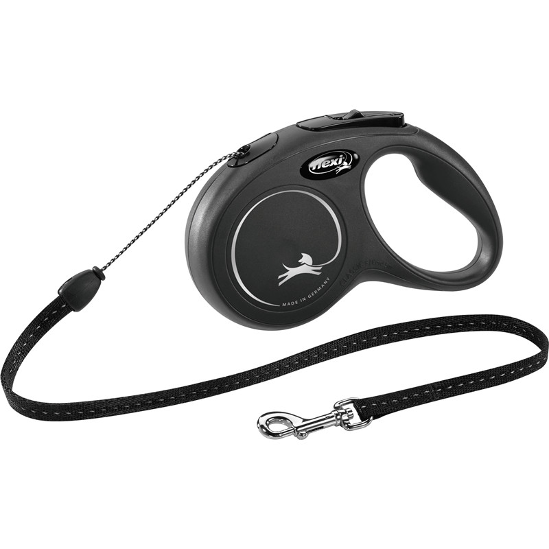 flexi New CLASSIC, Seil, S: 5 m, schwarz
