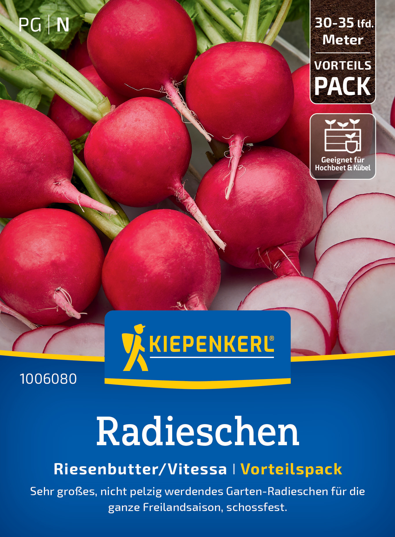 Radieschensamen Riesenbutter/Vitessa, Vorteilspackung