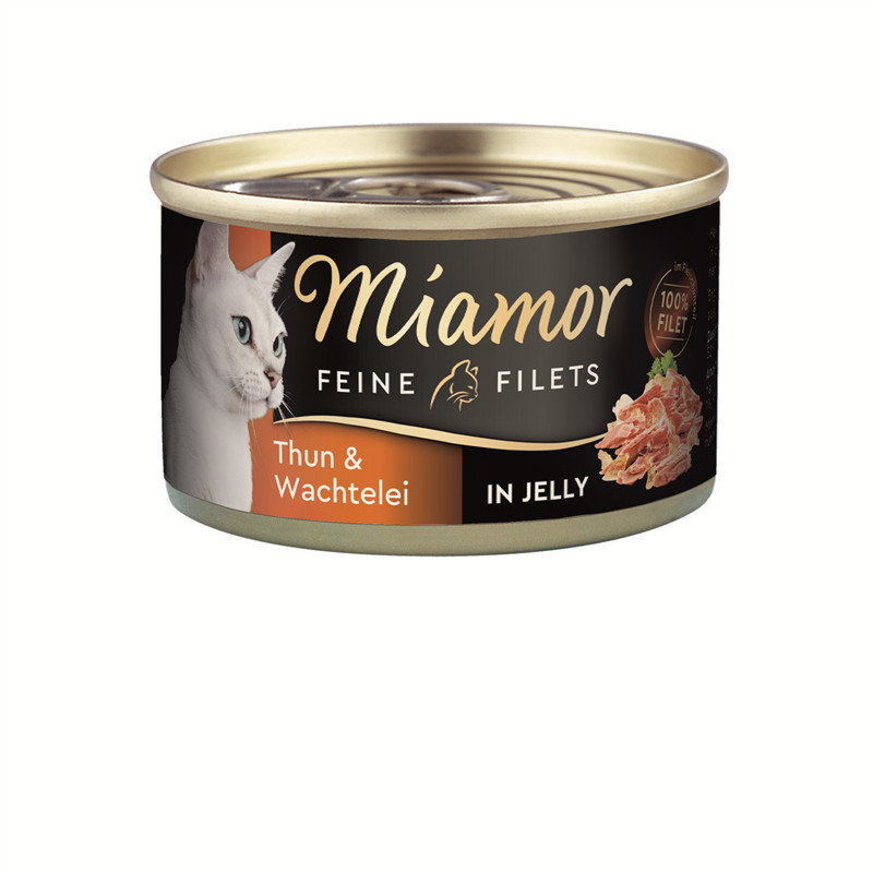 Finnern Miamor Cat - Feine Filets Dose Thunfisch & Wachtelei 100 g