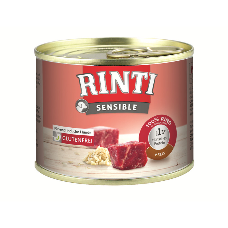 Finnern Rinti Dog  - Dose Sensible Rind & Reis 185 g