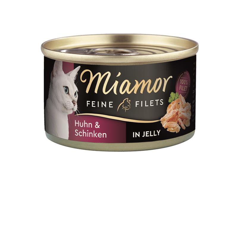 Finnern Miamor Cat - Feine Filets Dose Huhn & Schinken 100 g