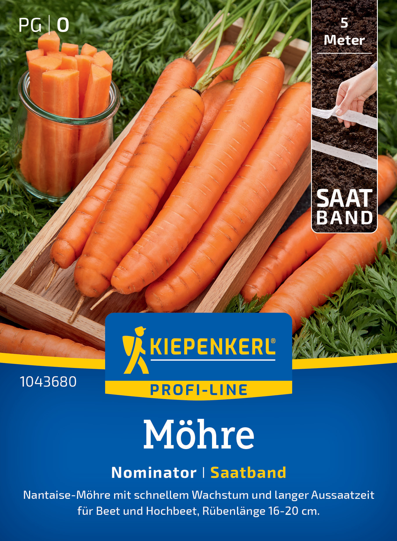 Möhre Nominator, F1, Saatband