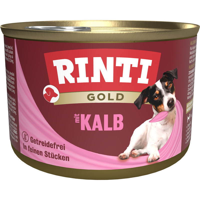 Finnern Rinti Dog  - Gold Dose Kalbsstückchen 185 g