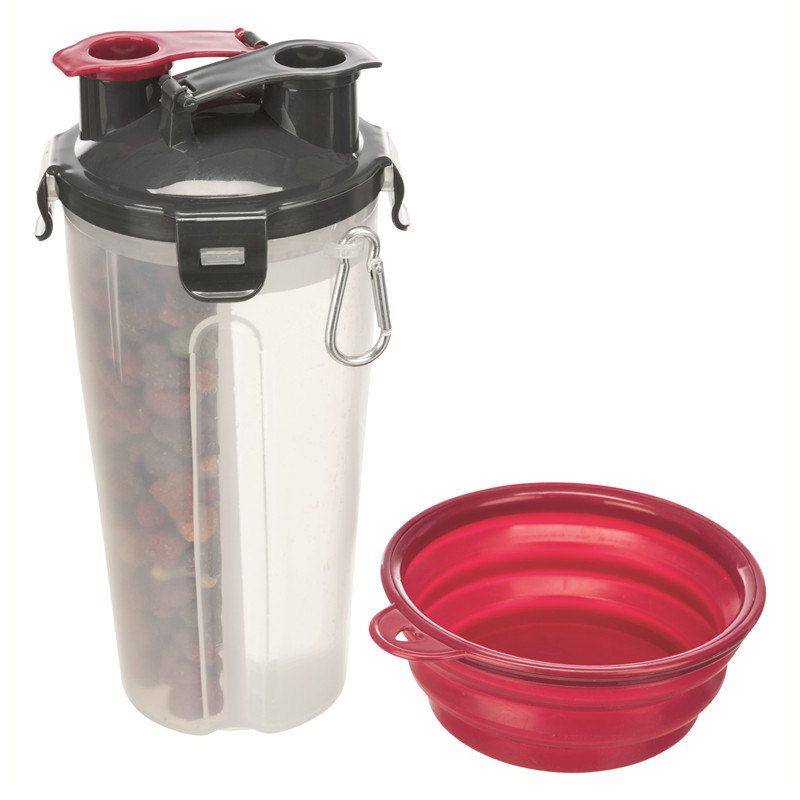 Futter- und Wasserbehälter, Kunststoff, 2 × 0,35 l/ø 11 × 23 cm