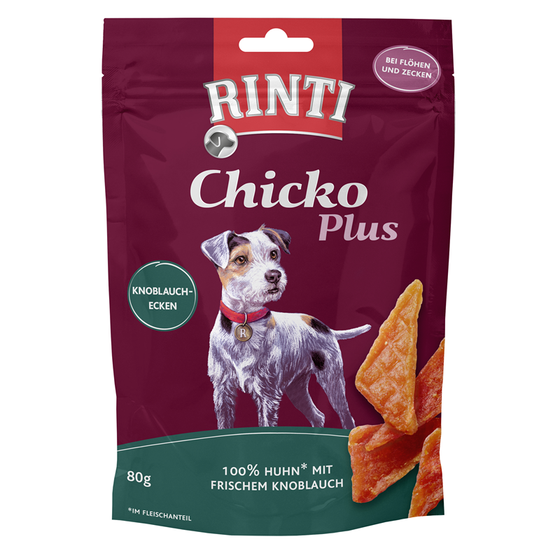 Finnern Rinti Dog  - Chicko Plus Knoblauchecken 80 g