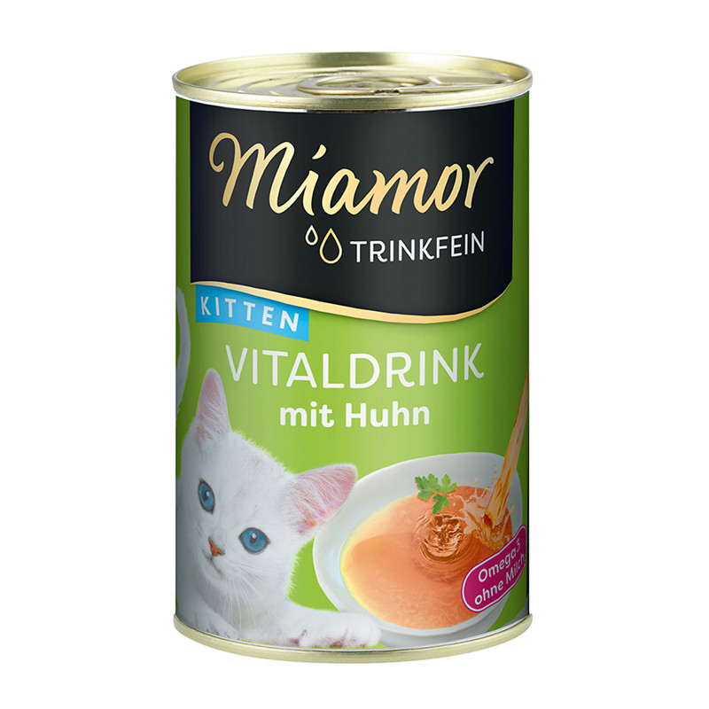Finnern Miamor Cat - Trinkfein Dose Vitaldrink Kitten mit Huhn 135 ml