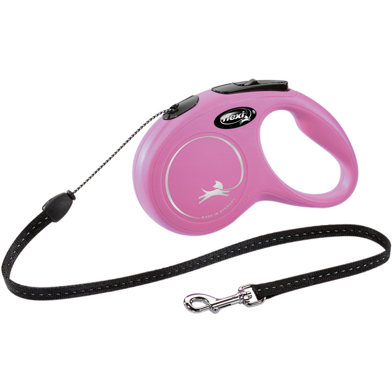 flexi New CLASSIC, Seil, S: 5 m, pink
