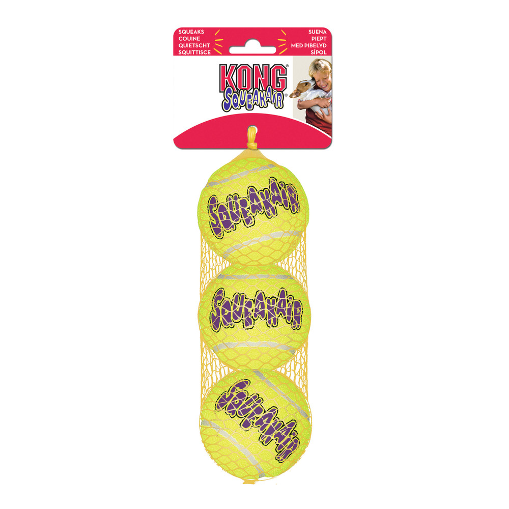 KONG AirDog Squeakair Ball M 3er-Set