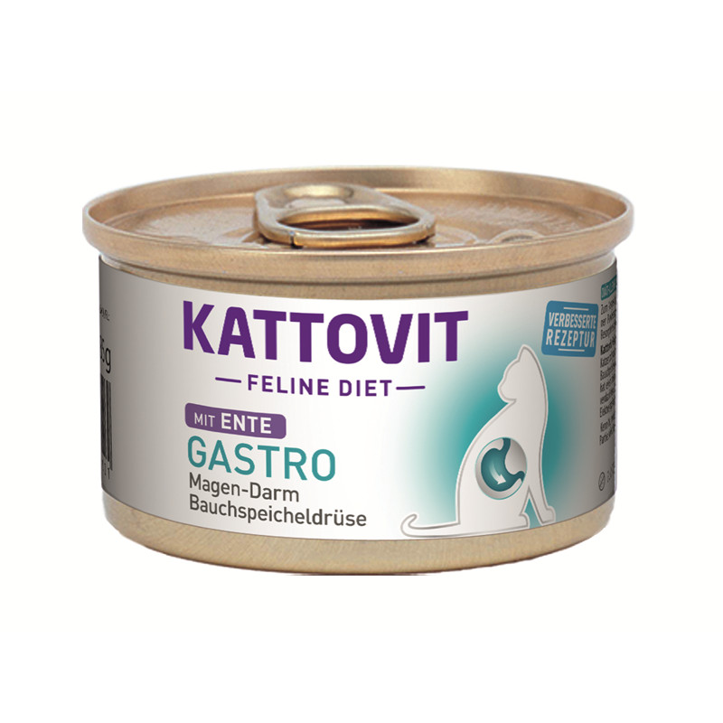 Finnern Kattovit Cat - Feline Diet Dose Gastro Ente - Magen-Darm/Bauchspeicheldrüse 85 g