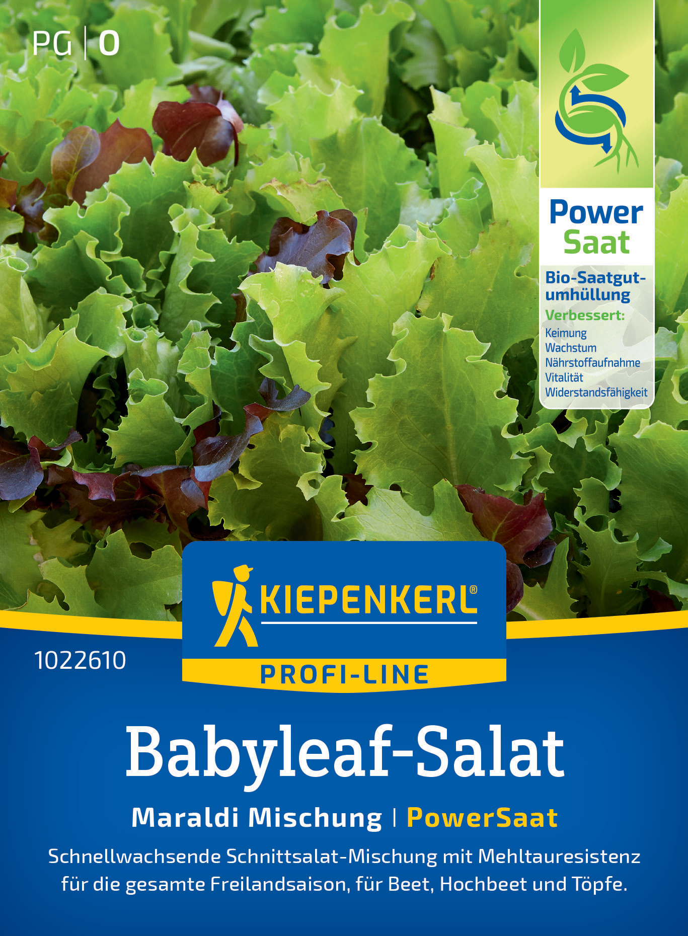 Babyleaf- Salat Maraldi Mischung, PowerSaat