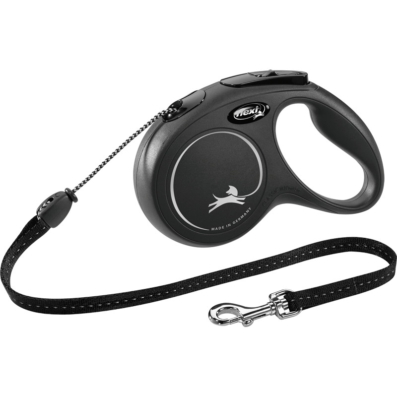 flexi New CLASSIC, Seil, M: 5 m, schwarz