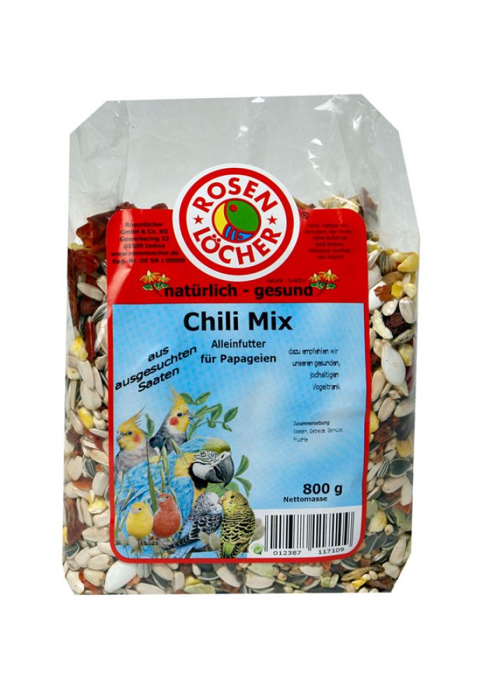 Papageifutter Chili Mix 800g