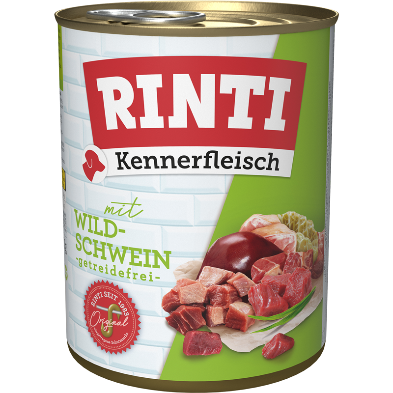 Finnern Rinti Dog  - Kennerfleisch Dose Wildschwein 800 g
